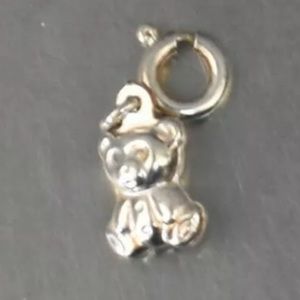 🌟Sterling Silver Teddy Bear clip on Charm